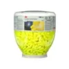Jar of yellow earplugs