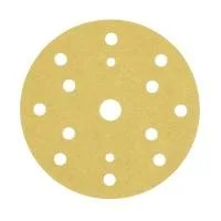 Round sandpaper disc with multiple holes