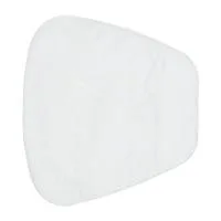 White triangular plastic pad