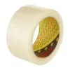 Clear adhesive packing tape roll
