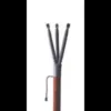 Three-pronged graphite welding electrode with handle