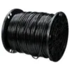Large spool of black cable wire