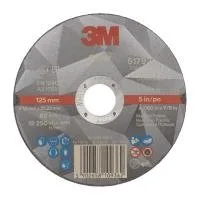 3M abrasive grinding disc, 5 inch diameter.