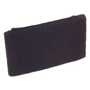 Black rectangular shoe polish applicator