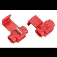 Red wire connectors for electrical connections