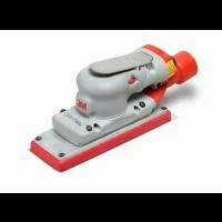 Red and gray electric hand sander tool