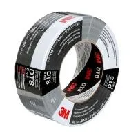 3M duct tape roll, black and silver.