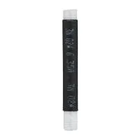 Inline fuse holder, black with transparent ends.