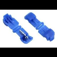 Blue snap electrical wire connectors, two pieces