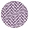 Purple and white chevron circular pattern