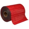 Large roll of red adhesive tape