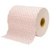 Large roll of adhesive tape with red markings.