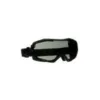 Black ski goggles with tinted lenses