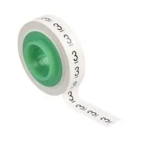 Roll of tape with black squiggly symbols