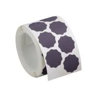 Roll of black star-shaped stickers