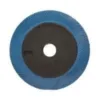 Blue grinding disc with black center