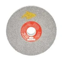 Gray abrasive cutting disc with red label