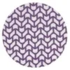 Purple and white circular chevron pattern design