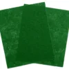 Green scouring pads for cleaning surfaces