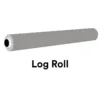 Illustration of a gray log roll