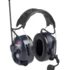 Peltor LiteCom Plus headset with microphone and antenna.