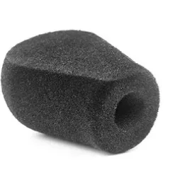 Black foam microphone cover