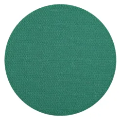 Green textured circular surface on white background.