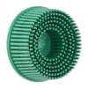 Green spiral silicone cleaning brush