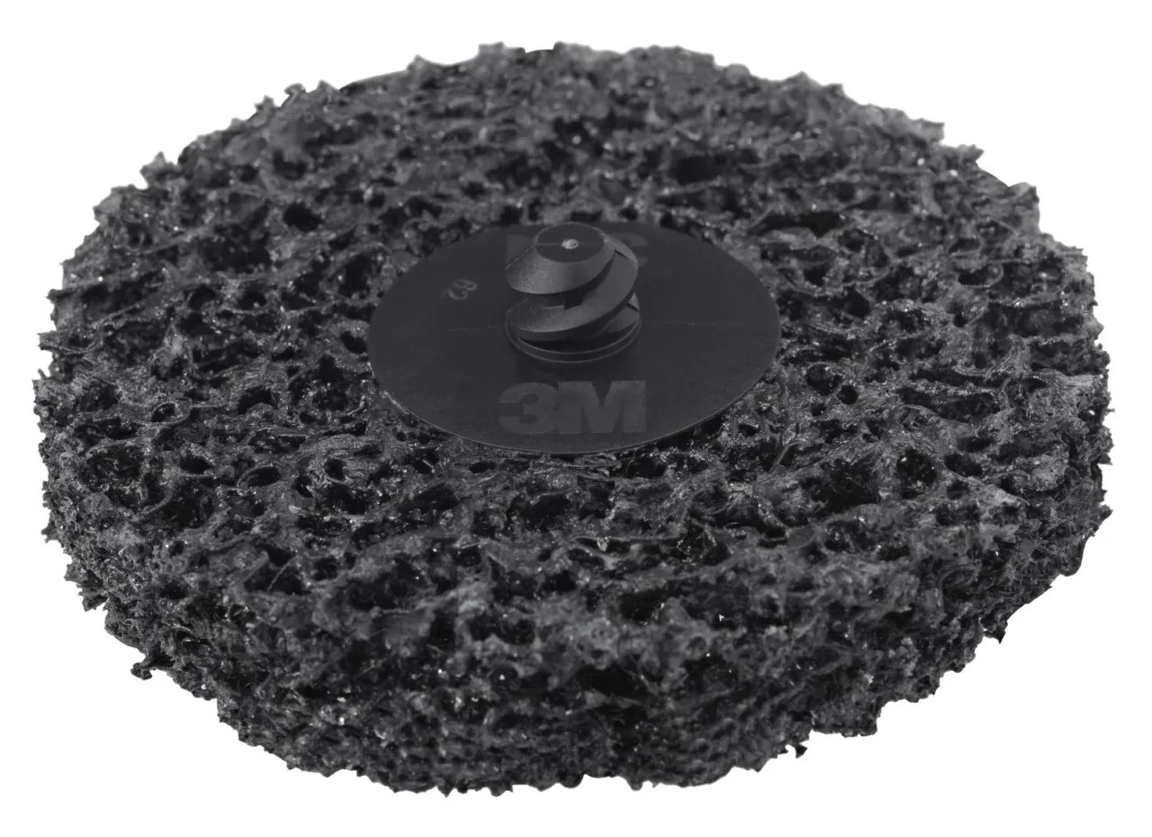 Abrasive disc for surface preparation and cleaning.