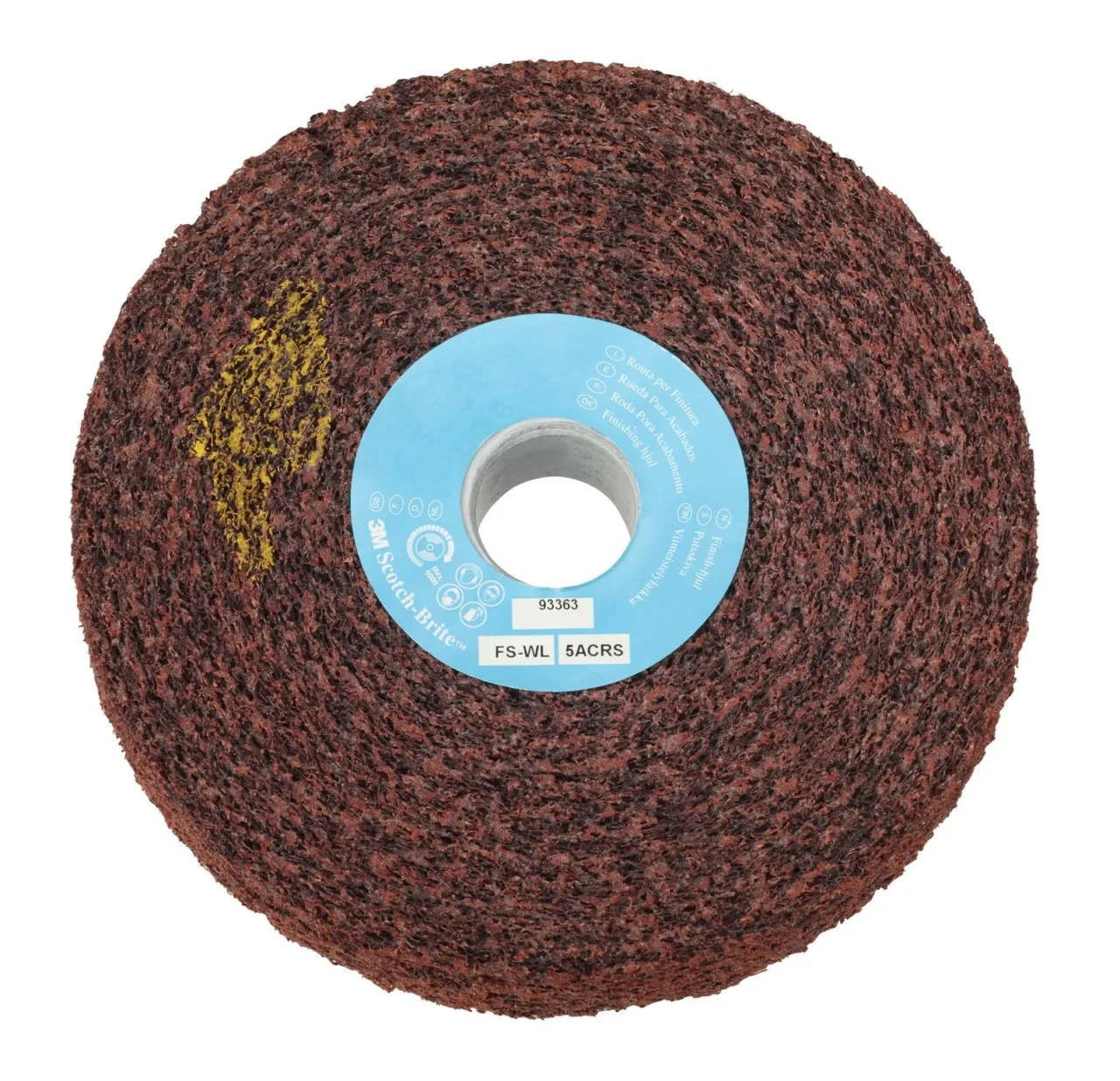 Scotch-Brite brown abrasive wheel