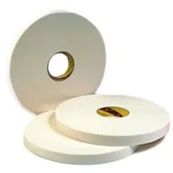 White adhesive tape rolls for industrial use.