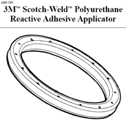 3M adhesive applicator diagram drawing