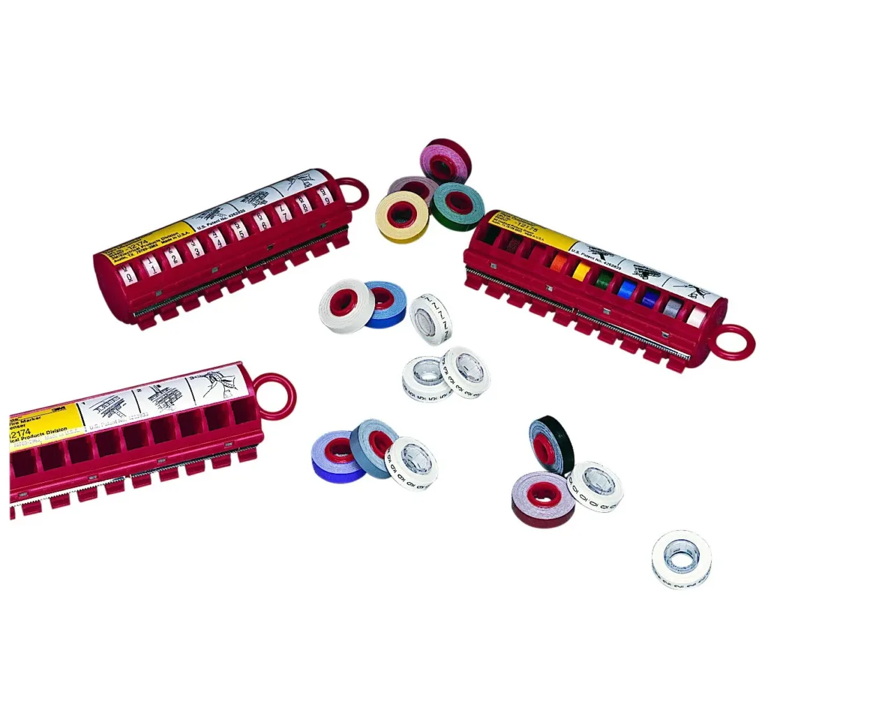 Lockout tagout kits and components displayed.