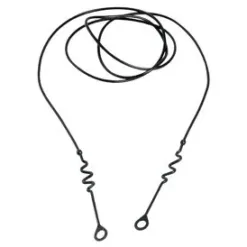 Black replacement cable for kayak rudder control