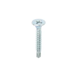 Drywall Self-Drilling Bugle Head Silver Screws - 3.5 x 25