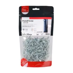 Alternative view of Drywall Self-Drilling Bugle Head Silver Screws - 3.5 x 32