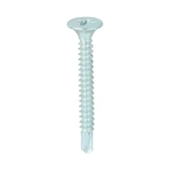 Drywall Self-Drilling Bugle Head Silver Screws - 3.5 x 32