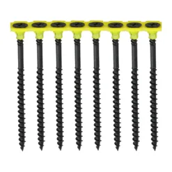 Collated Drywall Coarse Thread Bugle Head Black Screws - 3.5 x 38