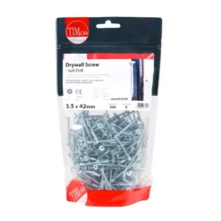 Alternative view of Drywall Self-Drilling Bugle Head Silver Screws - 3.5 x 42