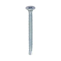 Drywall Self-Drilling Bugle Head Silver Screws - 3.5 x 42