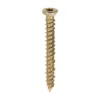 Concrete Screws Flat Countersunk Gold - 7.5 x 60