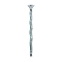 Drywall Self-Drilling Bugle Head Silver Screws - 3.9 x 65