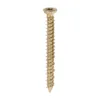 Concrete Screws Flat Countersunk Gold - 7.5 x 70