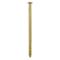 Concrete Screws Flat Countersunk Gold - 7.5 x 120