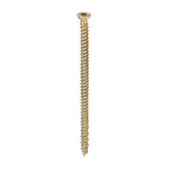 Concrete Screws Flat Countersunk Gold - 7.5 x 120