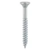 Twin-Threaded Countersunk Silver Woodscrews - 12 x 3