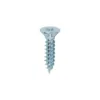 Twin-Threaded Countersunk Silver Woodscrews - 4 x 1/2