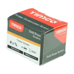 Alternative view of Solid Brass Countersunk Woodscrews - 4 x 5/8