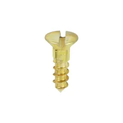 Solid Brass Countersunk Woodscrews - 6 x 1/2