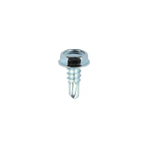 Self-Drilling Light Section Silver Screws - 10 x 1/2